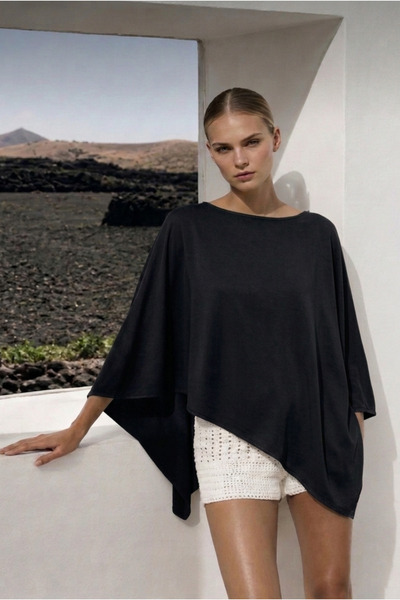 pistore Blouses - Black - Asymmetric