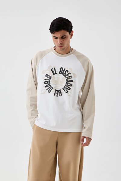 borz clo T-Shirts - Beige - Relaxed fit