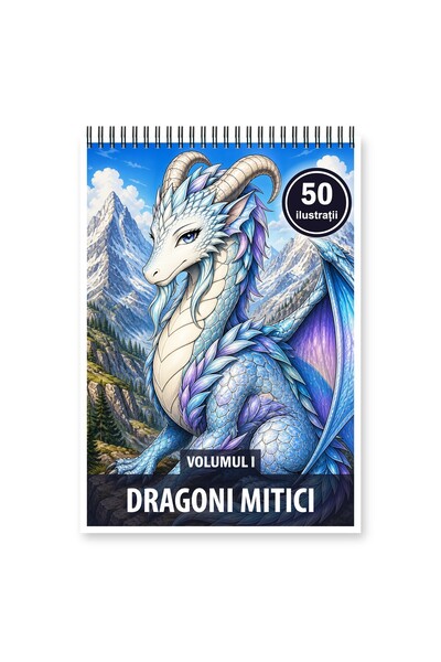 Legendary Gifts Coloring book, 50 illustrations Mythical Dragons - Volume I, ...