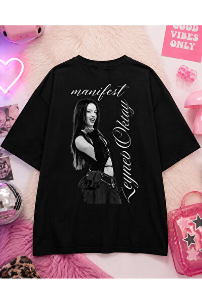 Manifest Grubu Zoktay Baskılı Oversize Tişört Unisex %80 Pamuk Boxy Fit Streetwear T-Shirt Kalın Dokulu