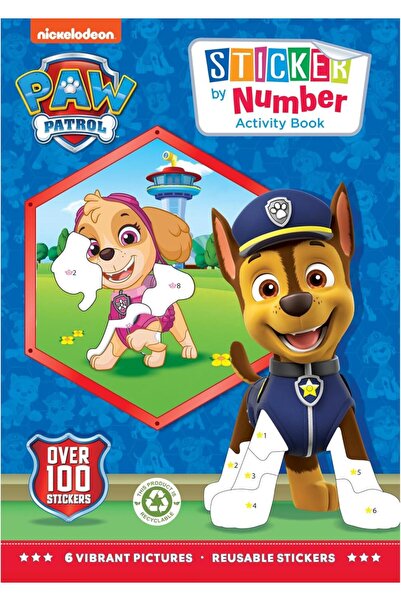 Alligator Paw Patrol Sticker by number Activity Book