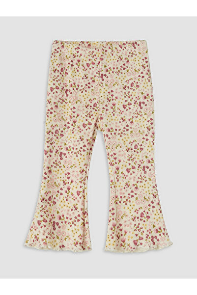 LC Waikiki Nevavm Girl's Floral Spanish Flared Leggings with a Difference