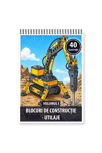 Legendary Gifts Carte de colorat, 40 de ilustrații Blocuri de constructie - U...