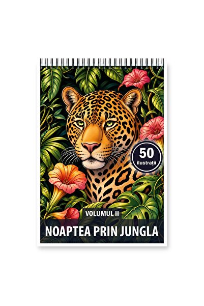 Legendary Gifts Coloring book, 50 illustrations Night in the Jungle - Volume ...