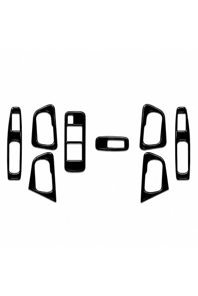 FD Damla Etiket Nissan Qashqai 2007-2012 Kapı Cam Açma Yerleri Piano Black Pa...