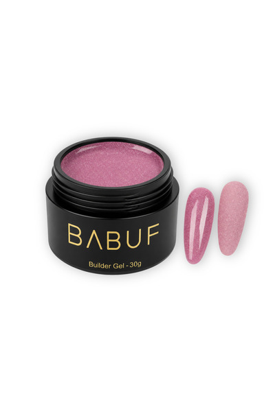 BABUF Gel de construcție reflectiv autonivelant BABUF, Mauve Sparkle, 30g