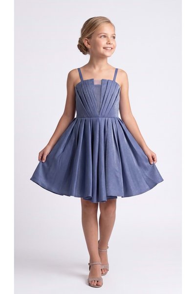 Mnk Baby&Kids Girl's Meis Crystal Evening Dress M00860 Indigo
