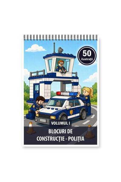 Legendary Gifts Βιβλίο ζωγραφικής, 50 εικονογραφήσεις Τουβλάκια - Αστυνομία -...
