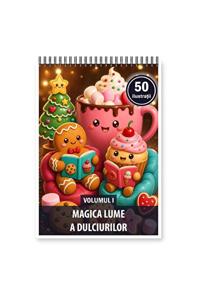 Legendary Gifts Βιβλίο ζωγραφικής, 50 εικονογραφήσεις Μαγικός Κόσμος των Γλυκ...