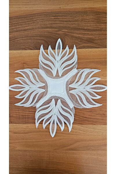 ZESA HOME Luxury Zigon Coffee Table Cover with French Lace