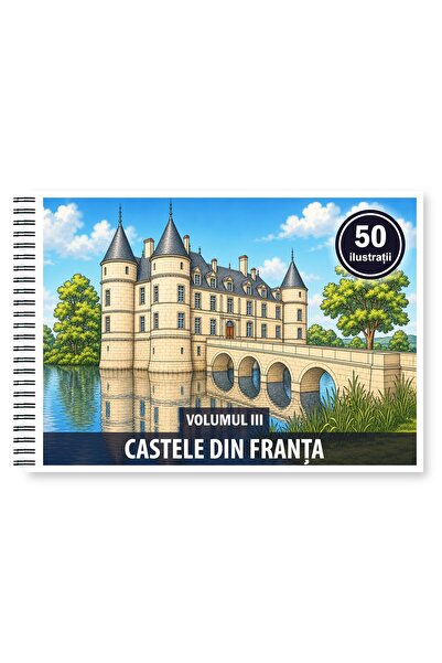 Legendary Gifts Coloring book, 50 illustrations Castles of France - Volume II...
