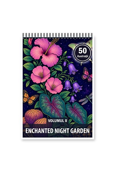 Legendary Gifts Coloring book, 50 illustrations Enchanted Night Garden - Volu...