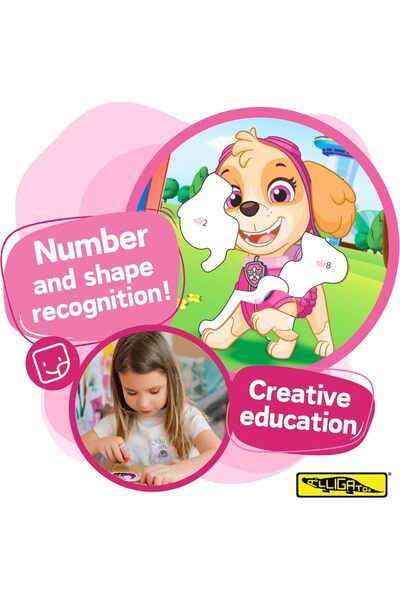 Alligator Paw Patrol Sticker by number Activity Book