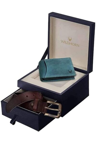 Wildhorn Men's Leather Wallet with Strap Combo from Wildehorn