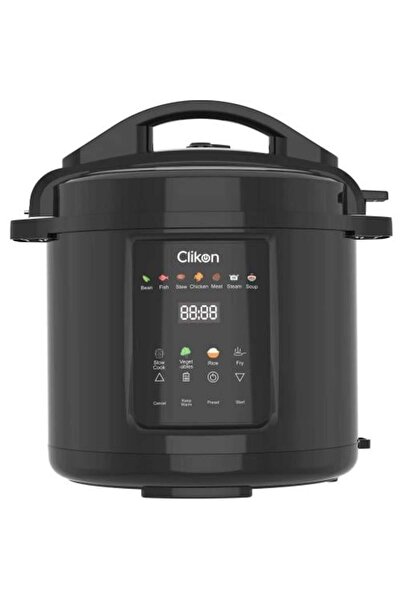 CLIKON كليكون قدر ضغط كهربائي متكامل - أسود - 1200 واط - CK2723