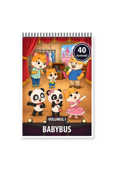 Legendary Gifts Βιβλίο ζωγραφικής, 40 εικονογραφήσεις Babybus - Τόμος Ι, Μορφ...