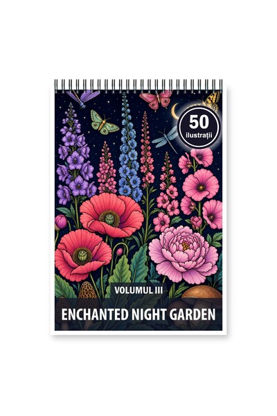 Legendary Gifts Coloring book, 50 illustrations Enchanted Night Garden - Volu...