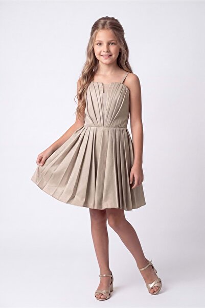 Mnk Baby&Kids Evening & Prom Dress - Beige - Cold Shoulder