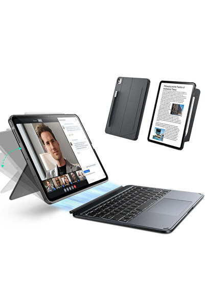 ESR Husă pentru tabletă iPad Pro 11 (2024), Husă cu tastatură Shift, gri - gri