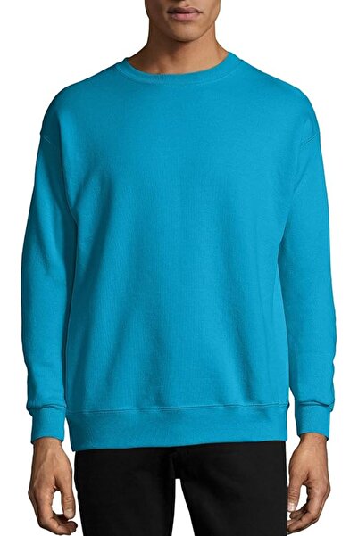 HANES سويت شيرت إيكوسمارت للرجال من هانز، ياقة ضيقة