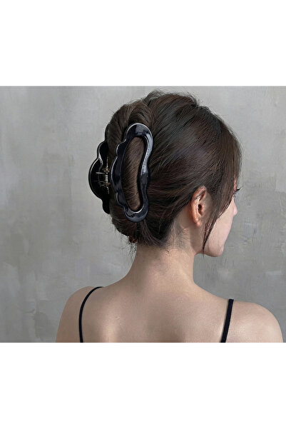GÜLPEŞE Hair Clips - Black - Plain