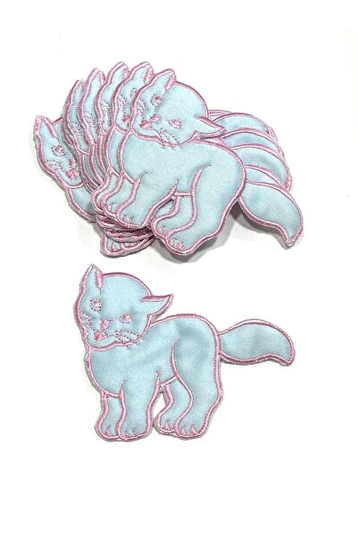 karantuhafiye Embroidered Cat Model Applique / Fabric Embroidery Arma - 8X11 ...