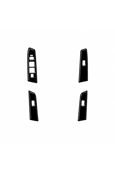 FD Damla Etiket Ford Ranger 2006-2010 Door Glass Opening Areas Piano Black Gl...