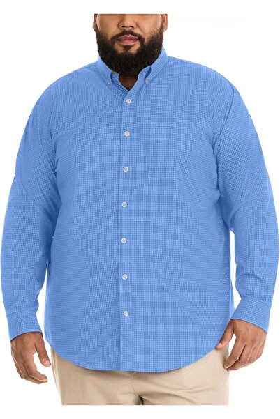 VAN HEUSEN قميص بأكمام طويلة مصنوع من قماش البوبلين ومضاد للتجاعيد