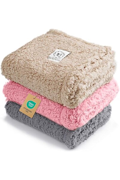 luciphia Pet Blanket with Reversible Sherpa Fleece Water and Pee Proof Pet Pa...