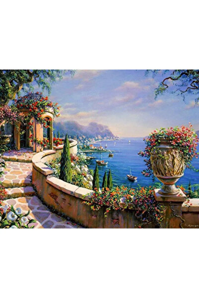 Little artist Pictură pe numere – Terasă cu vedere la Capri – Pânză pe cadru ...