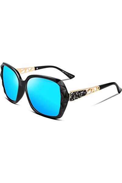 GENERAL Fiseed B2289 Square Polarized Lens Shiny Frame Sunglasses