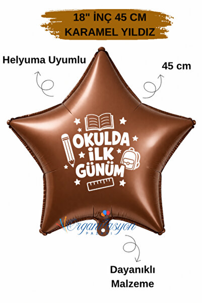 Organizasyon Pazarı Balloon - Brown - Printed Balloon