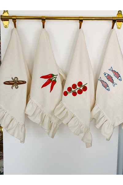 HOME OF BLOSSOM Runners & Placemats - Cream - Rectangle