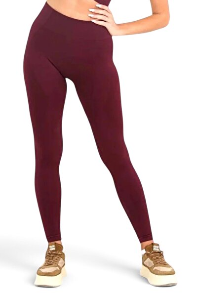 Saby Active Sports Leggings - Burgundy - High Waist