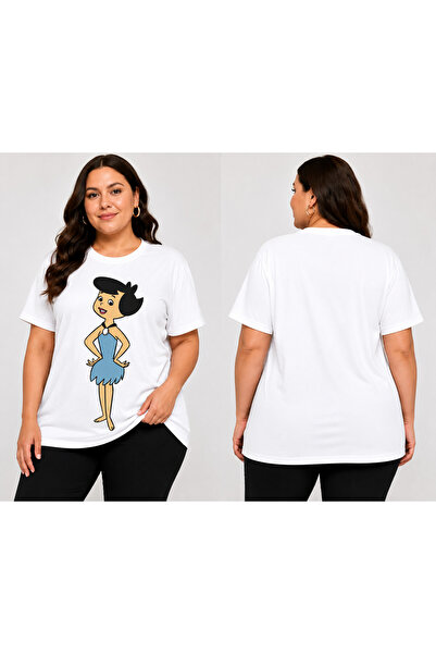 VODEXA Plus Size T-Shirts - White - Oversize