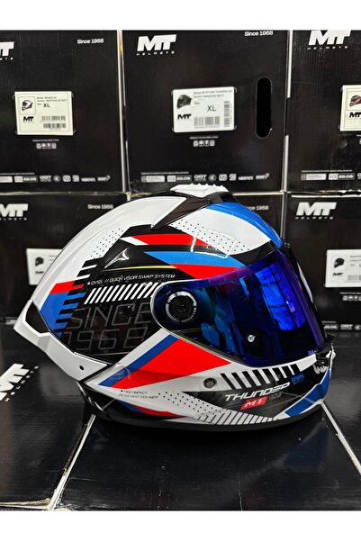 MT Helmets Thunder 4R Luminence a7 (+1 şeffaf vizörlü) gönderilecektir