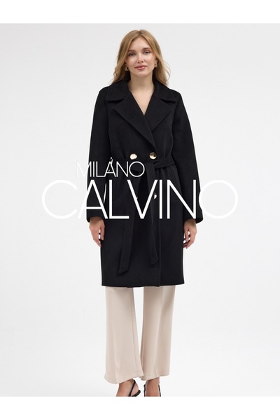 Milano Calvino ESSENTIALS CLASSIC COAT - KAŞMİR DOKULU KLASİK PALTO