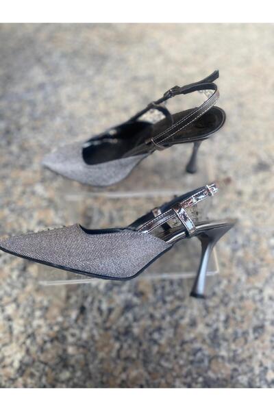 Aysun Ayakkabı Evening Shoes - Gray - Mid heels (5–9 cm)