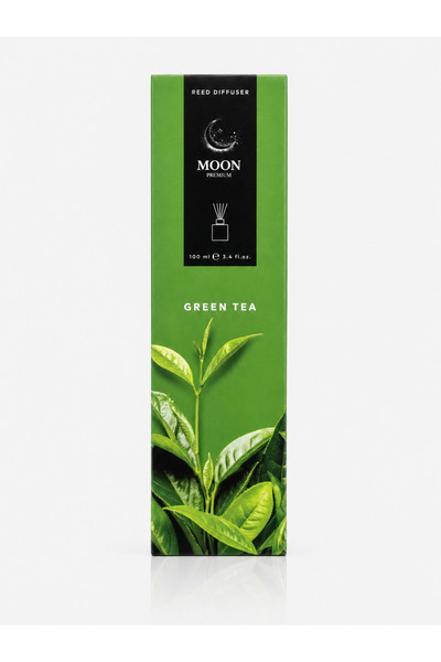 Moon Difuzor de parfum cu bețișoare Premium Green Tea, 100 ml, 5 bețișoare di...