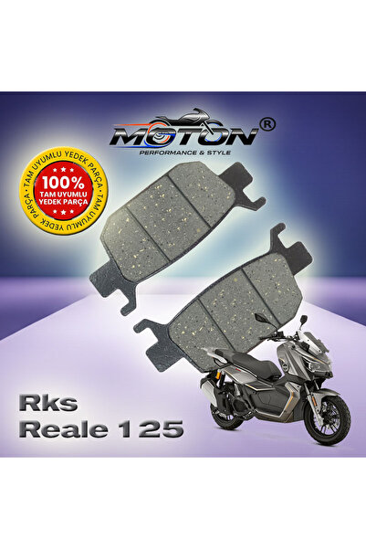 MOTON Rks Reale 125 %100 Uyumlu, Yüksek Kaliteli Arka Disk Fren Balatası