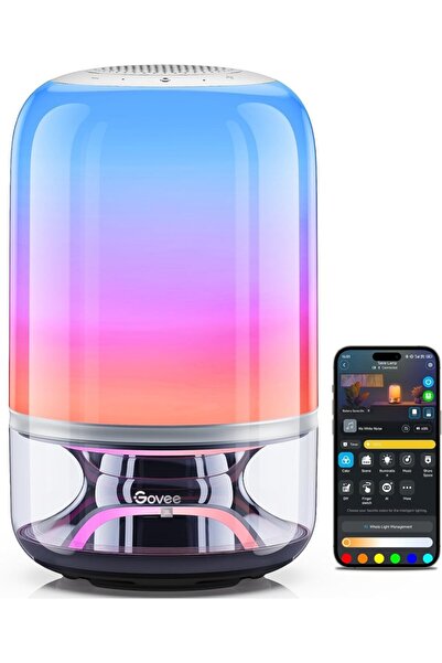 Govee Masa Lambası 2 Pro x JBL Hoparlörlü, Min 35W+ Type-C Şarj Edilebilir H6...