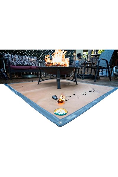 dakota campfire حصيرة امبر أمريكية لمواقد النار، حصيرة للشواء لحماية أرضية سط...