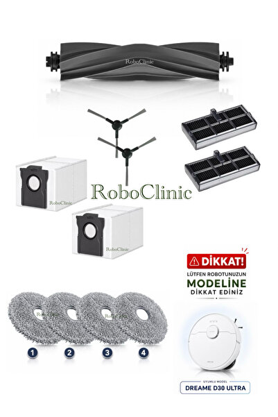 Roboclinic Dreame D30 Ultra Robot Vacuum Cleaner Συμβατή Ανταλλακτική Κύρια Β...