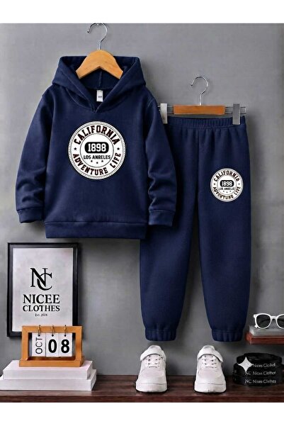 Leto Lykia Sweatsuit Sets - Dark blue - Plain