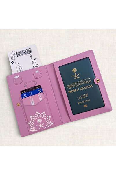 Generic Brand Passport Wallet - Pink
