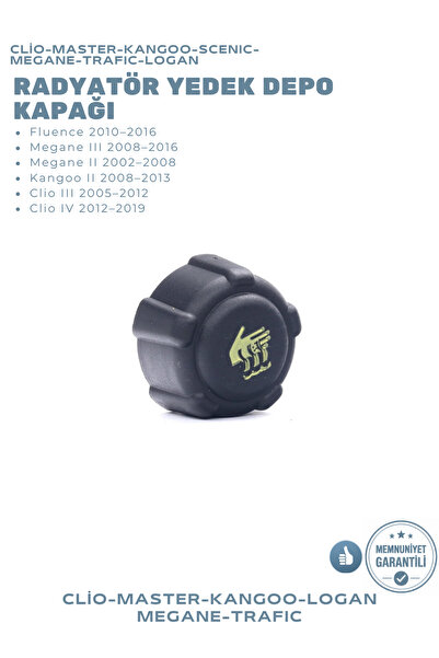 Auden Radyatör Yedek Su Depo Kapağı Fluence 1.5 Dci, Megane 2/3, Clio 3/4, Sy...