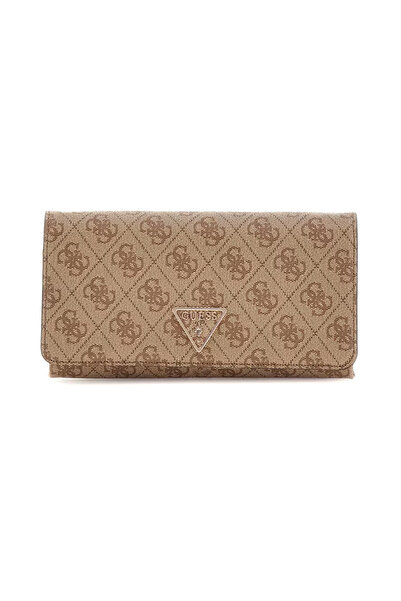 Guess μπεζ latte πορτοφόλι Laurel SLG