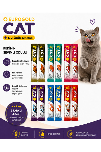 Sıvı Kedi Ödül Maması 15 Gr × 12 Adet