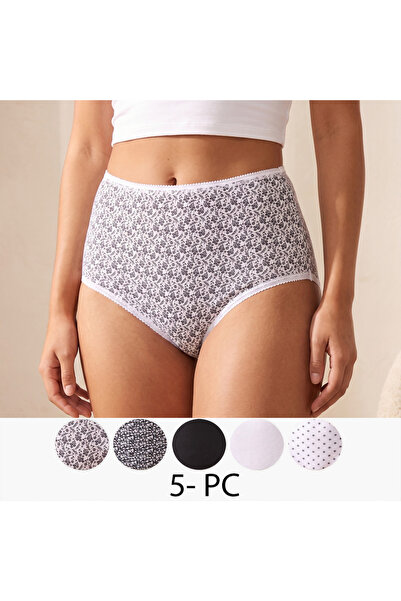 FAV 5 PC PRINT AND SOLID FULL BRIEF