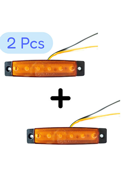 OEM Set 2 lampi pentru agabarit cu cate 6 leduri de culoare galben aprinzator...